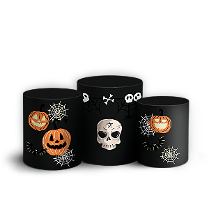 Trio Cilindro Sublimado 3D - Noche de Brujas ES