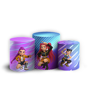 Trio Cilindro Sublimado 3D - Guerreiras Do K Pop