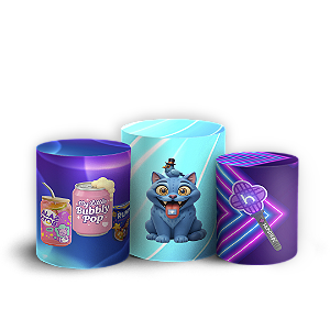 Trio Cilindro Sublimado 3D - Guerreiras Do K Pop