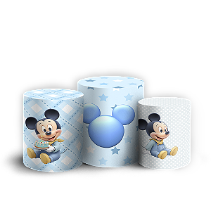 Trio Cilindro Sublimado 3D - Minnie