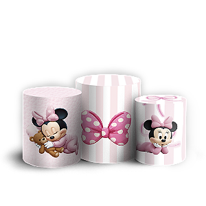 Trio Cilindro Sublimado 3D - Minnie