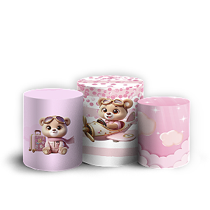 Trio Cilindro Sublimado 3D - Ursinha