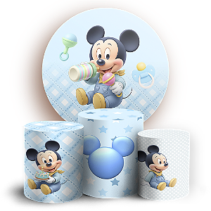 KIT Redondo e Trio Sublimado 3D - Minnie