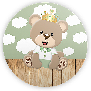 Painel Redondo Sublimado 3D - Urso