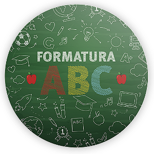 Painel de Mesa Sublimado 3D - Formatura ABC