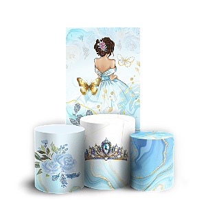 Faixa Lateral e Trio Cilindro Sublimado 3D Vest Facil - 15 Anos