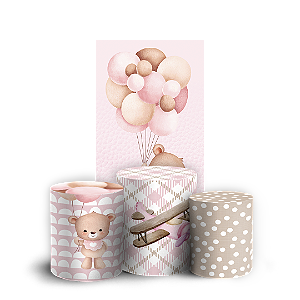 Faixa Lateral e Trio Cilindro Sublimado 3D Vest Facil - Urso