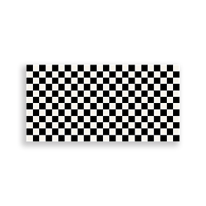 Painel Retangular Sublimado 3D - Fundo Xadrez Anos 80