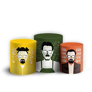 Trio Cilindro Sublimado 3D - Breaking Bad
