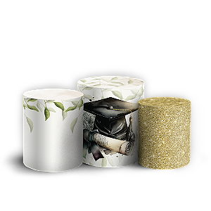 Trio Cilindro Sublimado 3D - Formatura