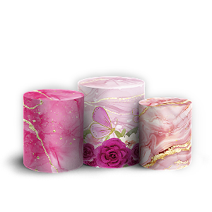 Trio Cilindro Sublimado 3D - 15 Anos