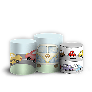 Trio Cilindro Sublimado 3D - Transporte
