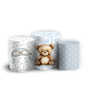Trio Cilindro Sublimado 3D - Urso