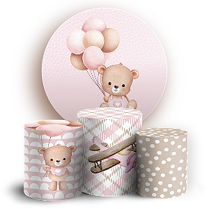 KIT Redondo e Trio Sublimado 3D - Urso