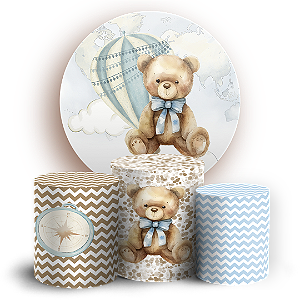 KIT Redondo e Trio Sublimado 3D - Urso