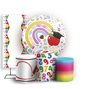 KIT Redondo Trio e Faixa Sublimado 3D - Formatura ABC