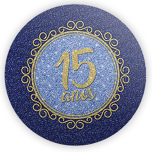 Painel de Mesa Sublimado 3D - 15 Anos