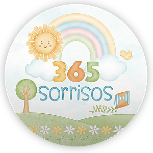 Painel de Mesa Sublimado 3D - 365 Sorrisos