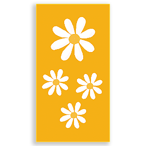Faixa Lateral Sublimado 3D - Flor Margarida