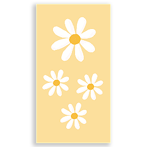 Faixa Lateral Sublimado 3D - Flor Margarida