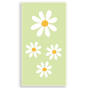 Faixa Lateral Sublimado 3D - Flor Margarida