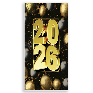 Faixa Lateral Sublimado 3D - Ano Novo 2026