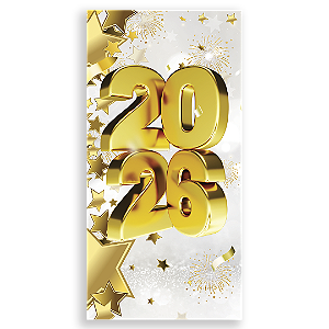 Faixa Lateral Sublimado 3D - Ano Novo 2026