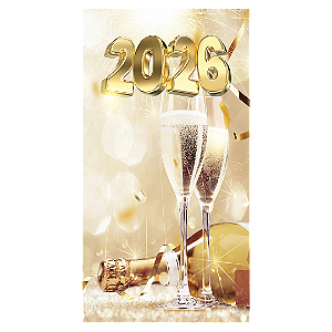 Faixa Lateral Sublimado 3D - Ano Novo 2026