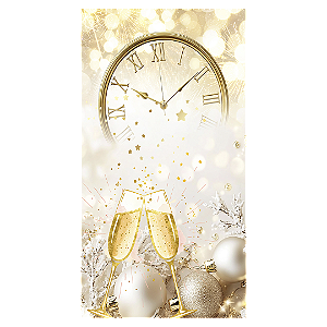 Faixa Lateral Sublimado 3D - Ano Novo