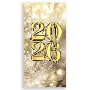 Faixa Lateral Sublimado 3D - Ano Novo 2026