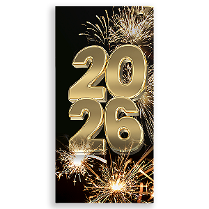 Faixa Lateral Sublimado 3D - Ano Novo 2026