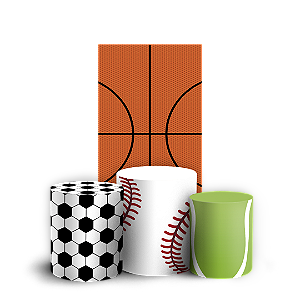 Faixa Lateral e Trio Cilindro Sublimado 3D Vest Facil - Esportes