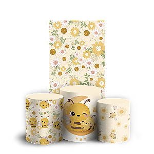 Faixa Lateral e Trio Cilindro Sublimado 3D Vest Facil - Abelha