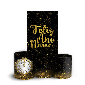 Faixa Lateral e Trio Cilindro Sublimado 3D Vest Facil - Ano Novo