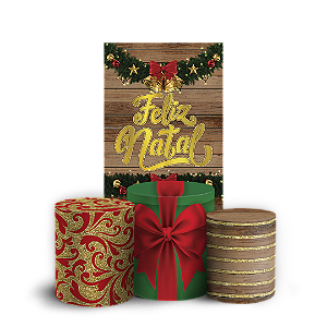 Faixa Lateral e Trio Cilindro Sublimado 3D Vest Facil - Natal