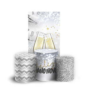 Faixa Lateral e Trio Cilindro Sublimado 3D Vest Facil - Ano Novo