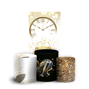 Faixa Lateral e Trio Cilindro Sublimado 3D Vest Facil - Ano Novo