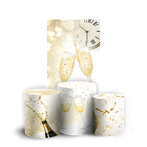 Faixa Lateral e Trio Cilindro Sublimado 3D Vest Facil - Ano Novo