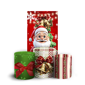 Faixa Lateral e Trio Cilindro Sublimado 3D Vest Facil - Natal