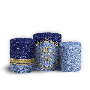 Trio Cilindro Sublimado 3D - 15 Anos