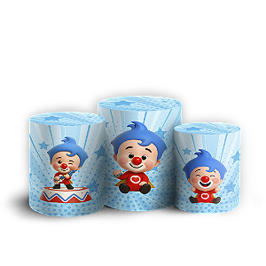 Trio Cilindro Sublimado 3D - Plim Plim