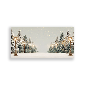 Painel Retangular Sublimado 3D - Fundo Fotografico Natal