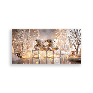 Painel Retangular Sublimado 3D - Fundo Fotografico Natal