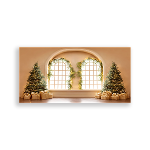 Painel Retangular Sublimado 3D - Fundo Fotografico Natal