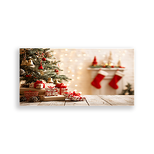 Painel Retangular Sublimado 3D - Fundo Fotografico Natal