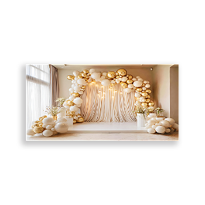 Painel Retangular Sublimado 3D - Fundo Fotografico Natal