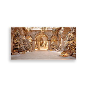 Painel Retangular Sublimado 3D - Fundo Fotografico Natal