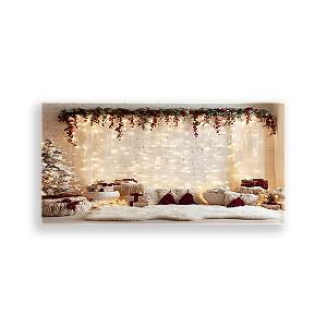 Painel Retangular Sublimado 3D - Fundo Fotografico Natal