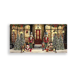 Painel Retangular Sublimado 3D - Fundo Fotografico Natal