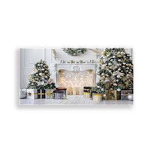 Painel Retangular Sublimado 3D - Fundo Fotografico Natal